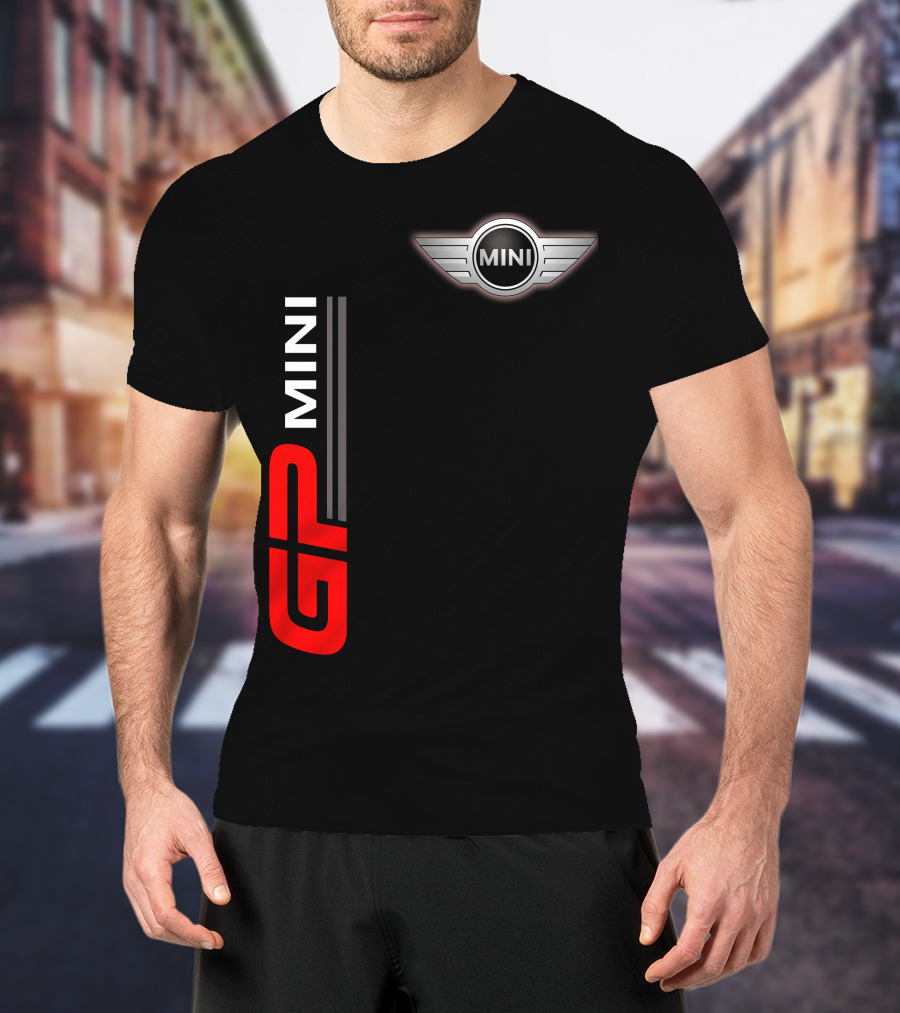 Mini Gp Wing Badge Red Vertical Line T-Shirt