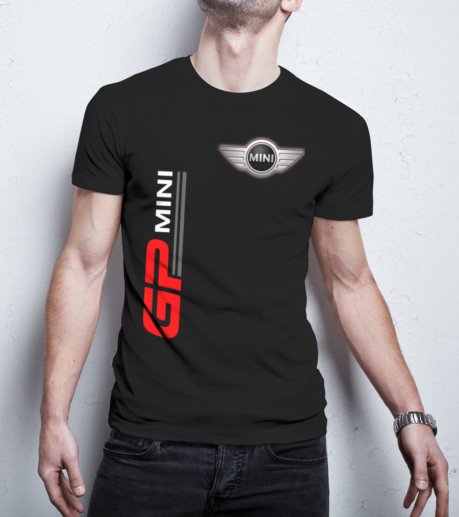 Mini Gp Wing Badge Red Vertical Line T-Shirt