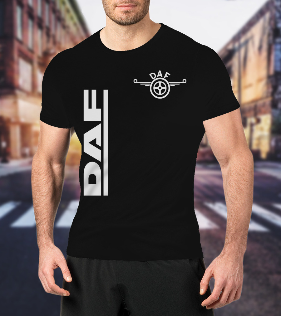 Daf Steering Wheel Emblem With Vertical T-Shirt