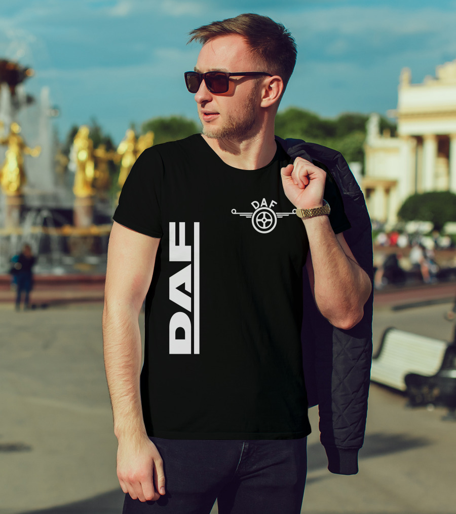 Daf Steering Wheel Emblem With Vertical T-Shirt