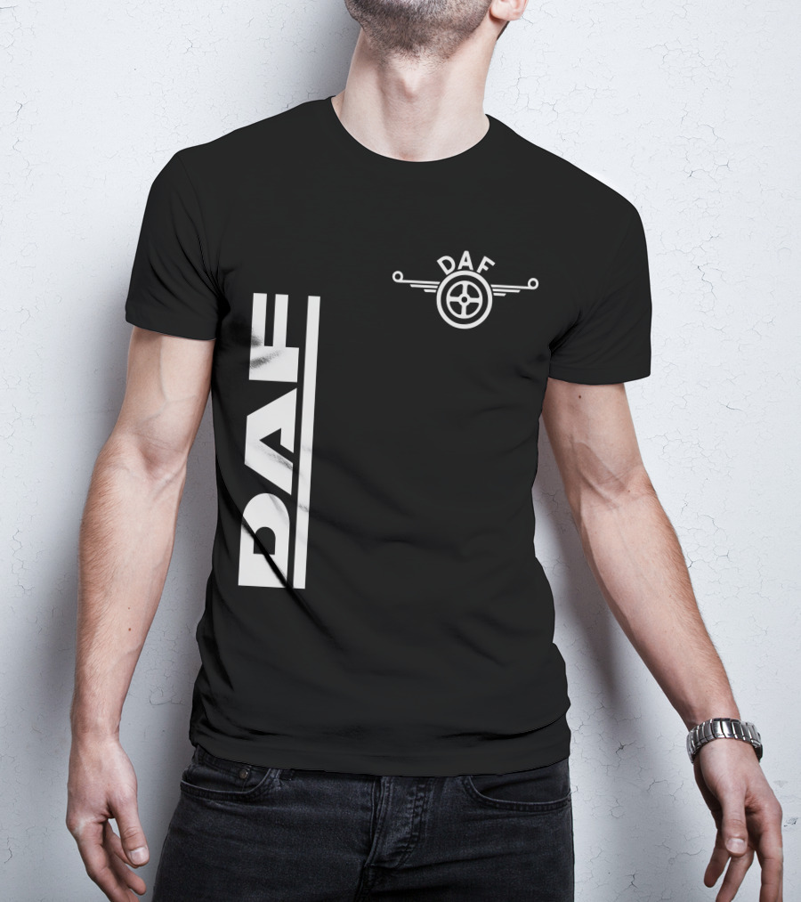 Daf Steering Wheel Emblem With Vertical T-Shirt