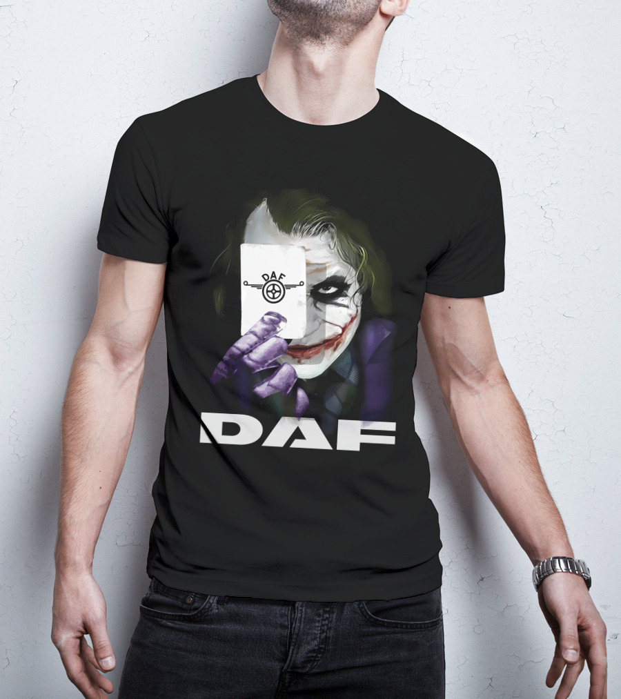 Daf Joker Card Face Iconic Style T-Shirt