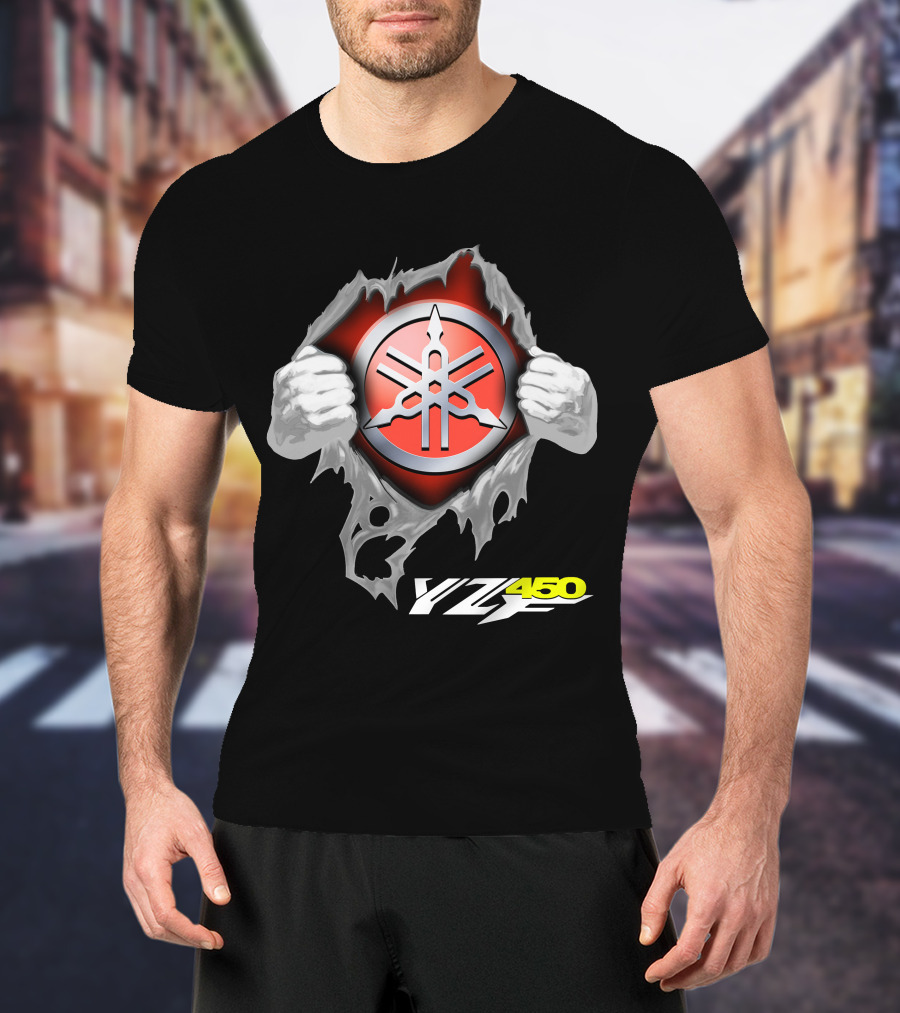 Yamaha Emblem Yz450 Dynamic Burst T-Shirt