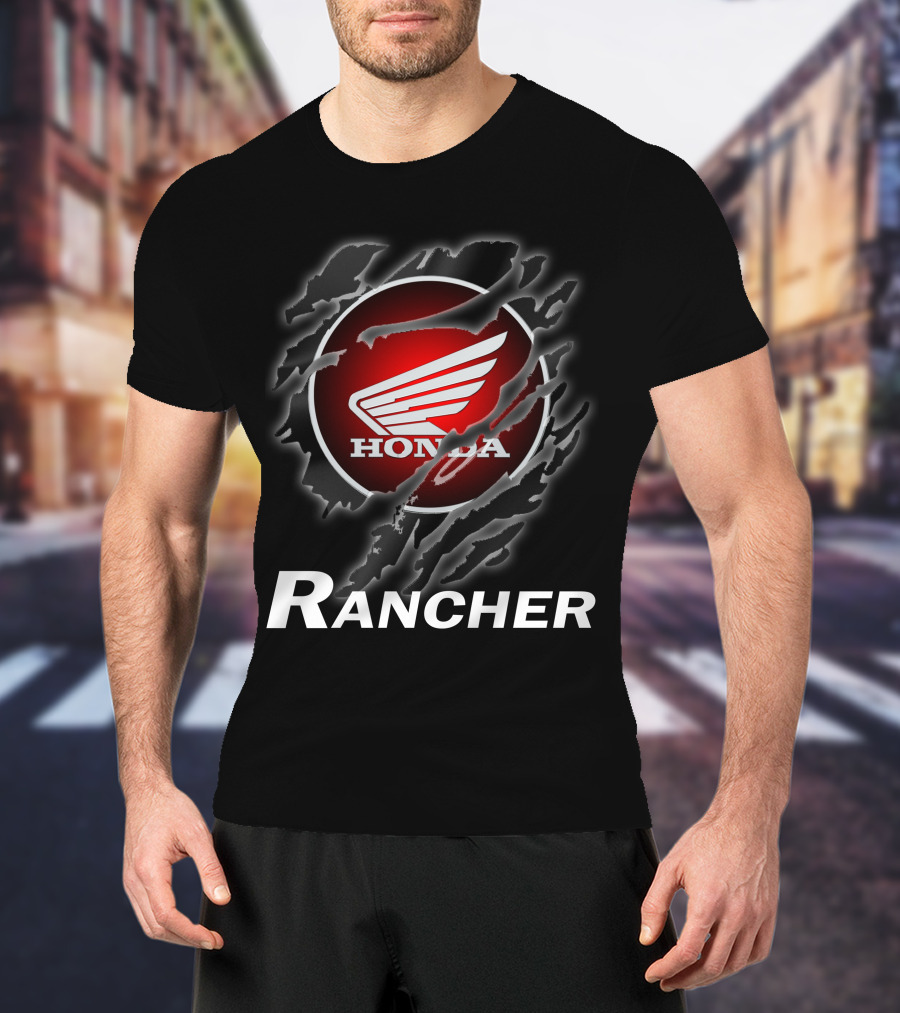 Rancher Honda Wing Logo Claw Marks T-Shirt