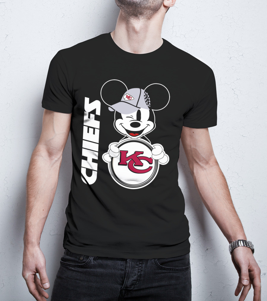 CHIEFS KC Mickey Mouse Hat T-Shirt
