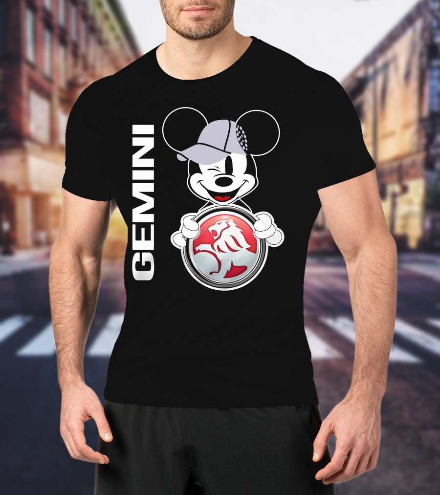 Gemini Mickey Holding Holden Lion T-Shirt