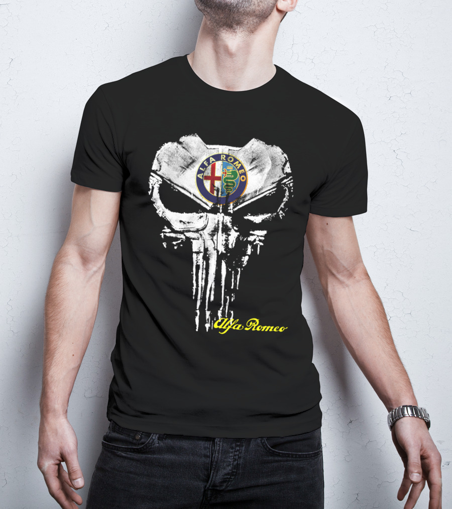 Alfa Romeo Emblem Skull T-Shirt