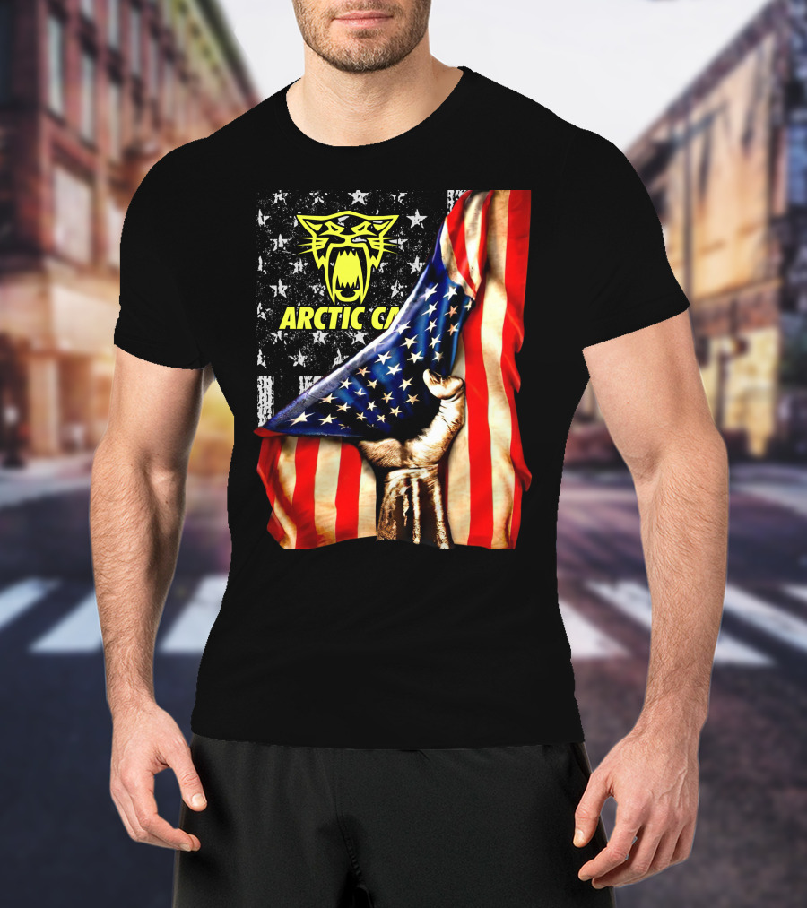 Arctic Cat American Flag Fist T-Shirt