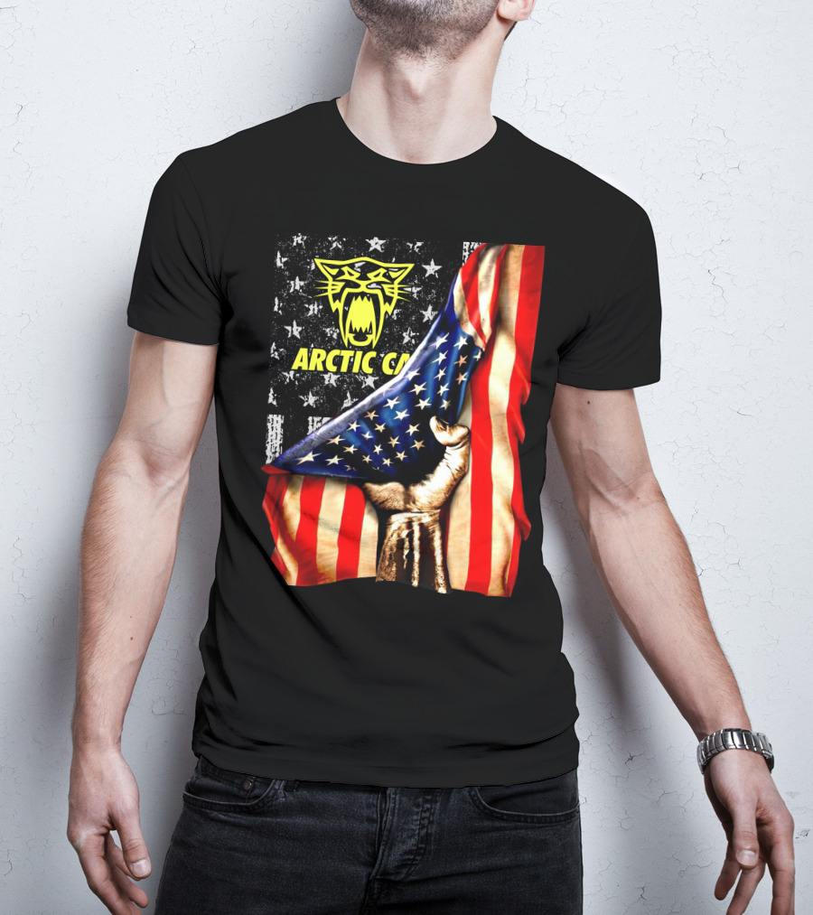 Arctic Cat American Flag Fist T-Shirt