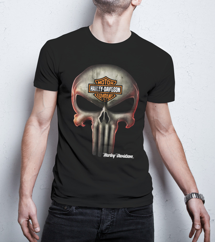 Harley Davidson Motor Company Skull T-Shirt