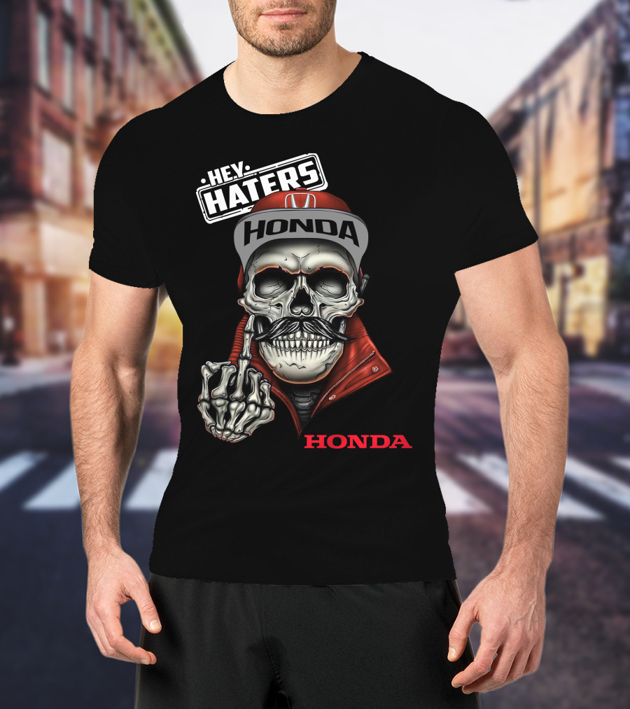 Hey Haters Honda Skull T-Shirt