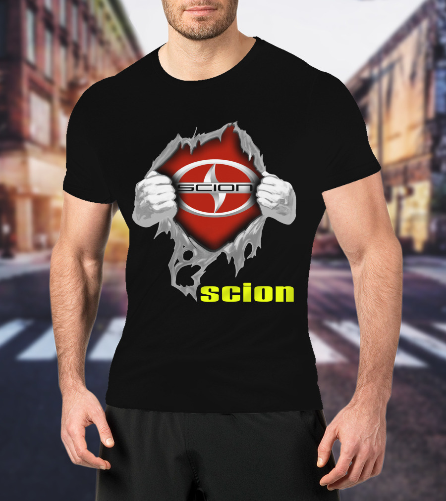 Scion Logo Ripping Through T-Shirt