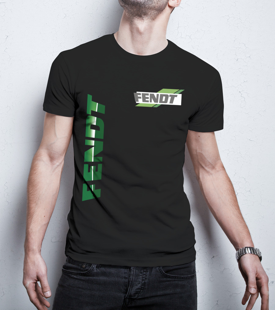 Fendt 01 Vertical And Diagonal Green T-Shirt