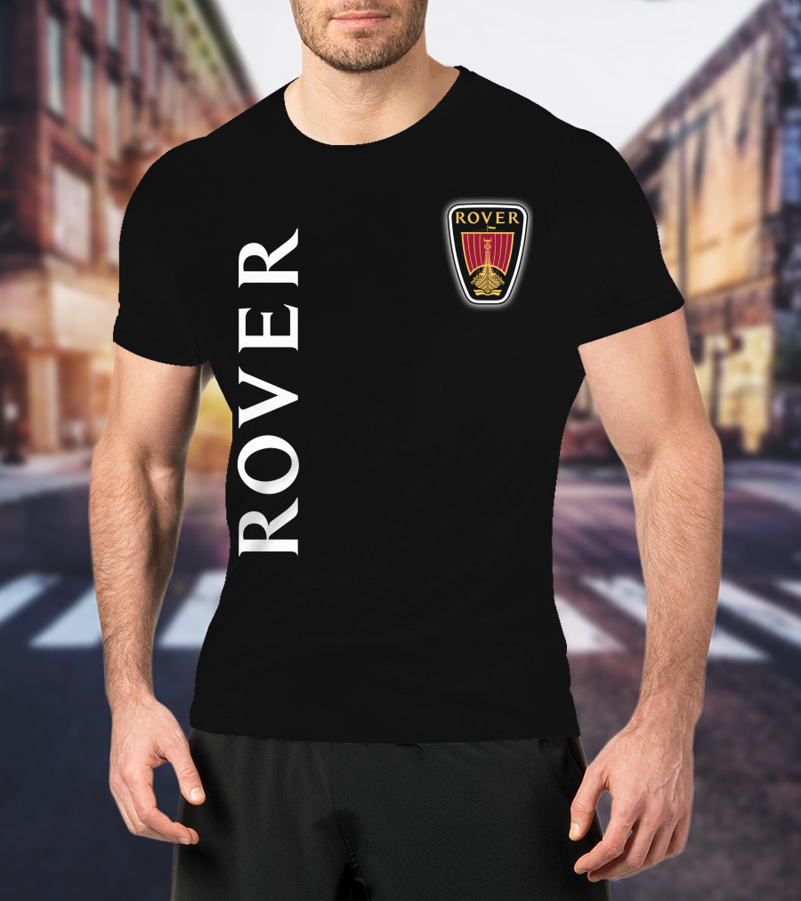 ROVER Emblem Vertical Text Classic T-Shirt