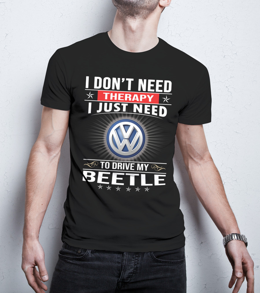 Volkswagen Beetle Therapy Driving Enthusiast T-Shirt