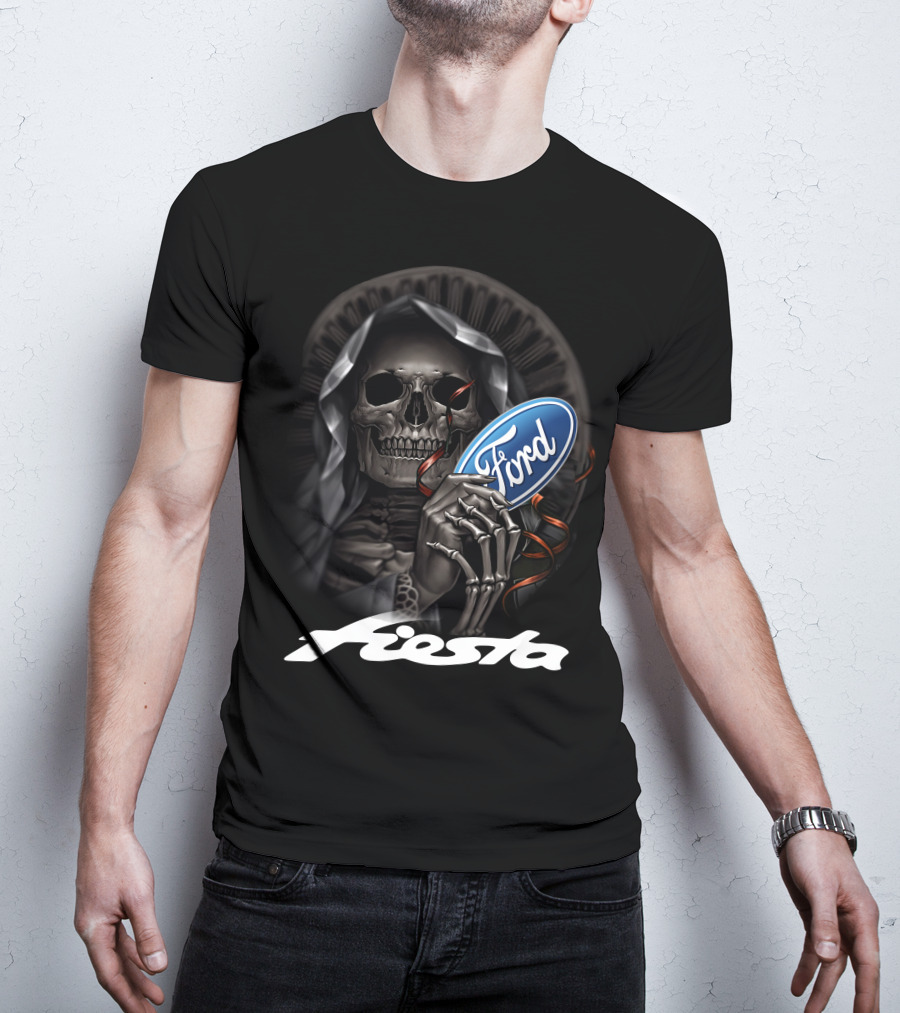 Ford Fiesta Skeleton Grim Reaper T-Shirt