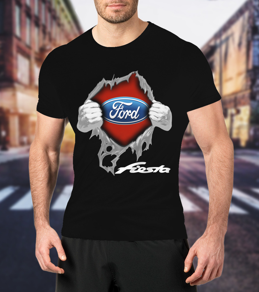 Ford Fiesta Logo Tear Reveal T-Shirt
