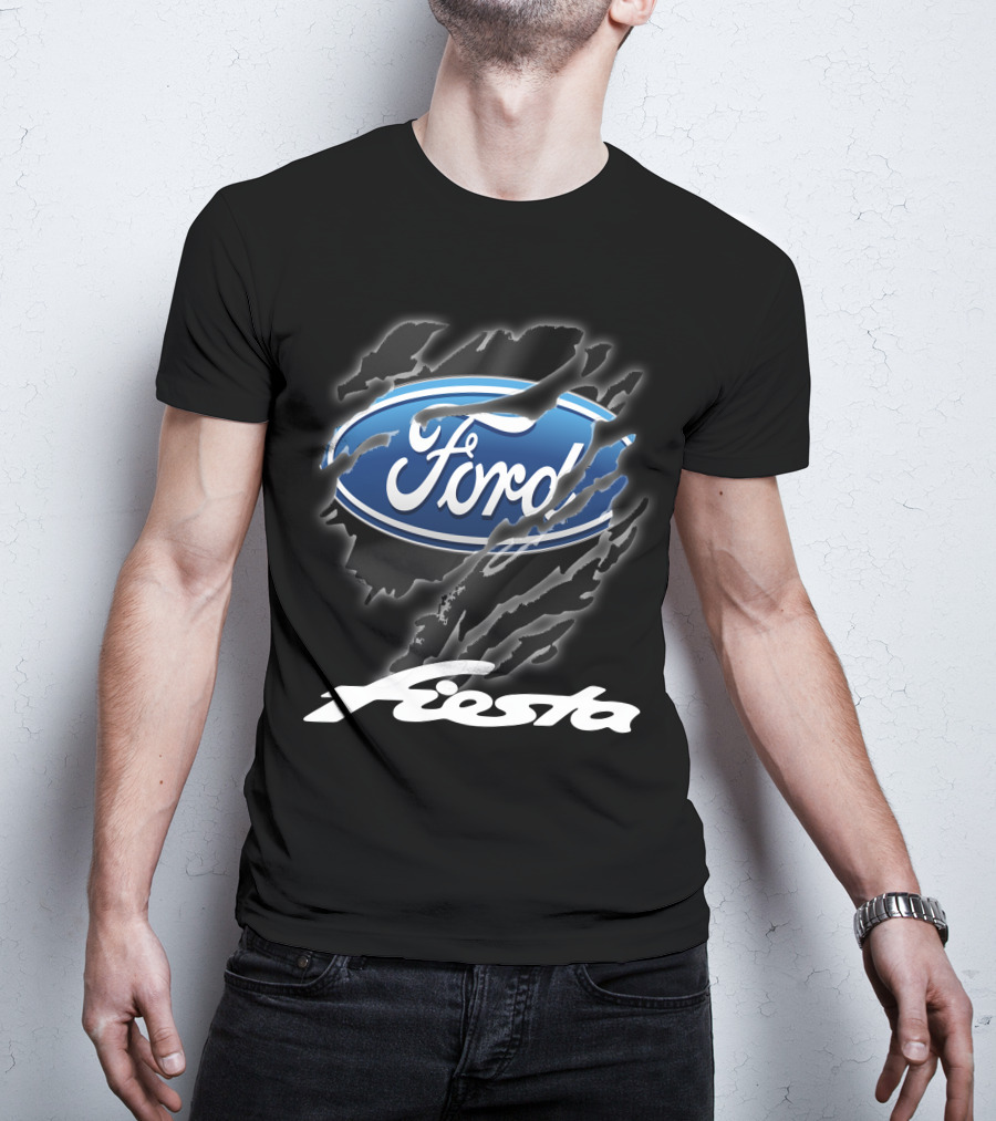 Ford Fiesta Logo With Scratch Effect T-Shirt