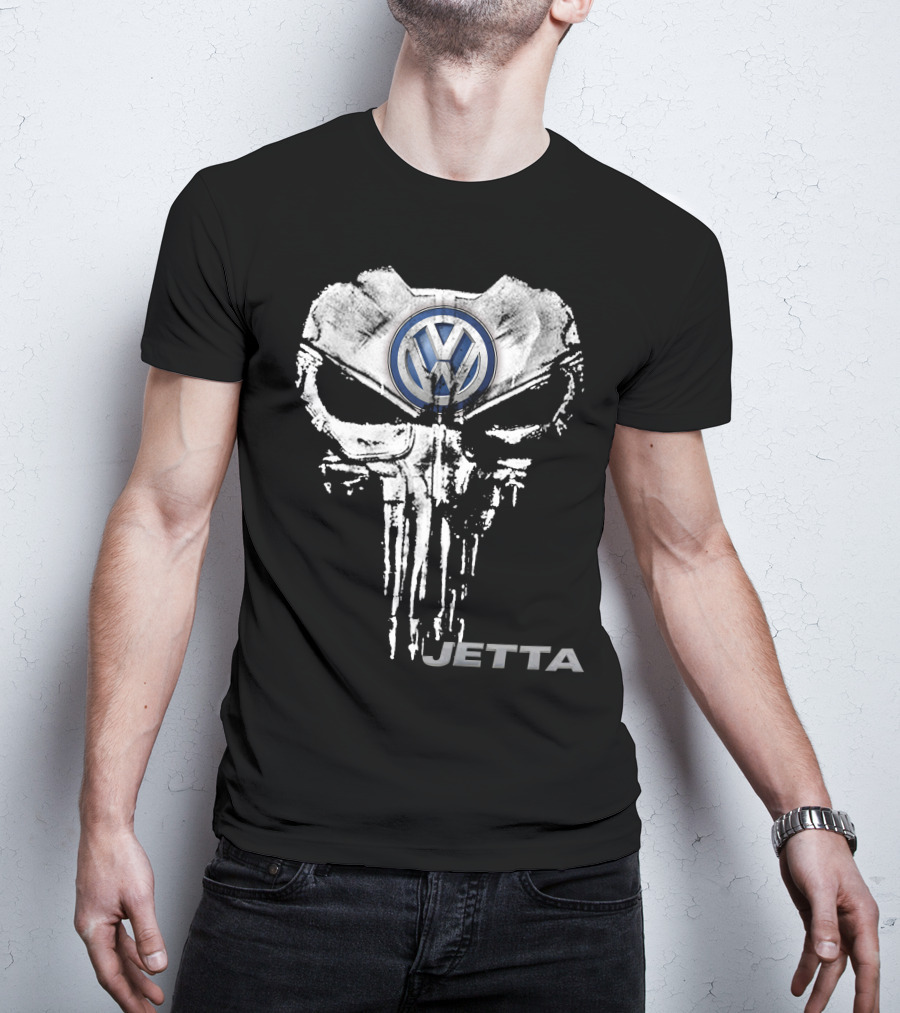 Volkswagen Logo With Skull Design Jetta07 T-Shirt