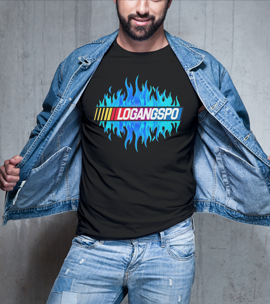 Logangspo Racing Flames T-Shirt