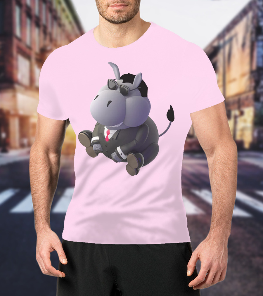 Dunkey Merch Stylish Cartoon Donkey In Suit And Sunglasses T-Shirt