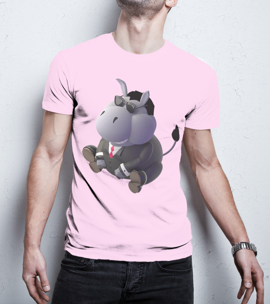 Dunkey Merch Stylish Cartoon Donkey In Suit And Sunglasses T-Shirt