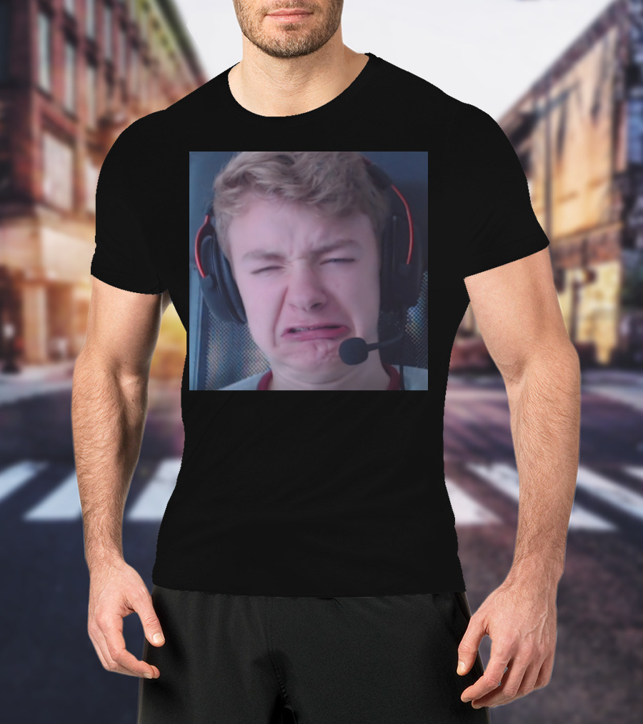TommyInnit Meme Face Headset Expression Merch T-Shirt