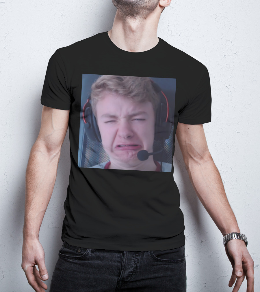 TommyInnit Meme Face Headset Expression Merch T-Shirt