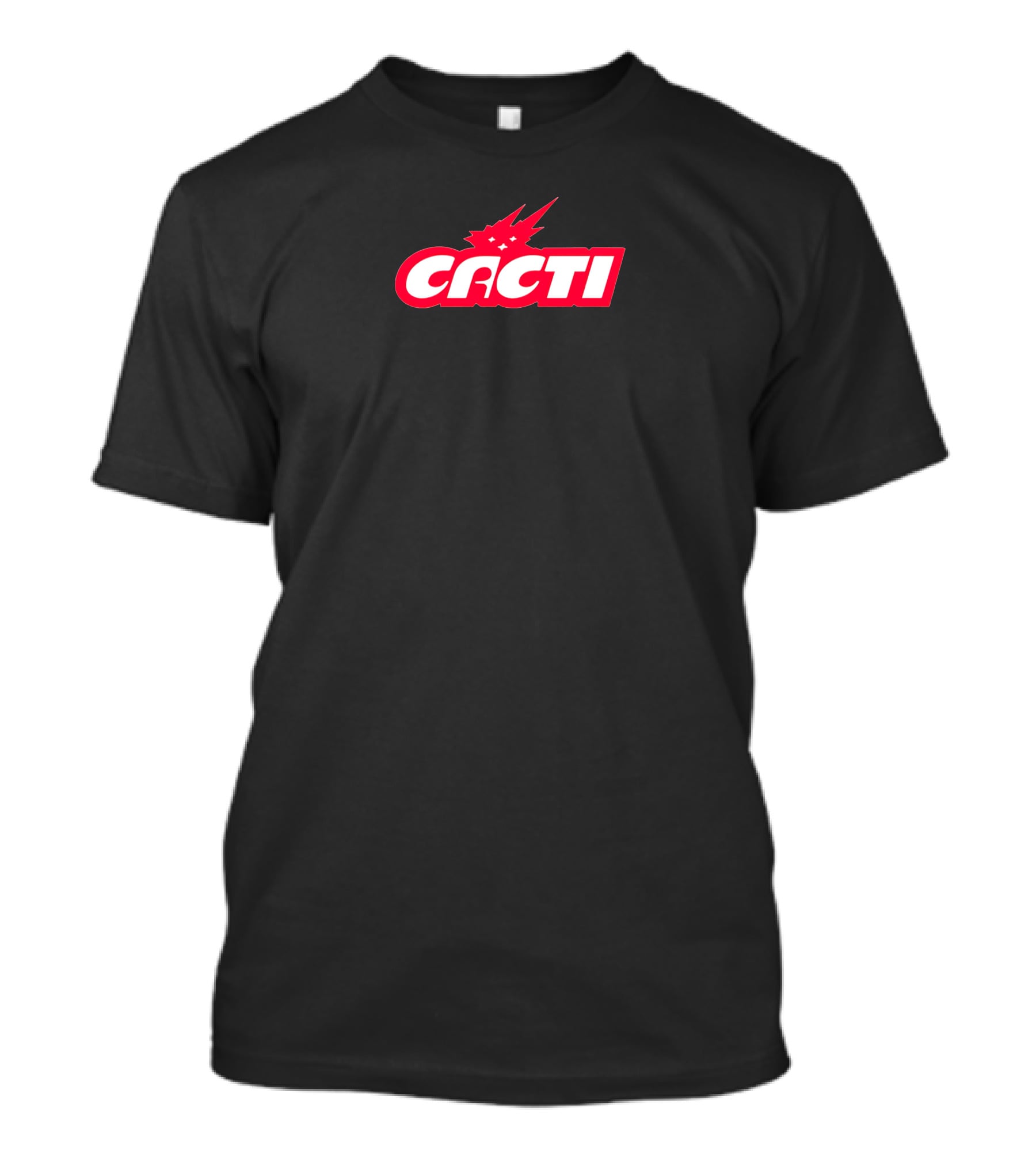 Cacti Merch Logo Red White Starburst T-Shirt