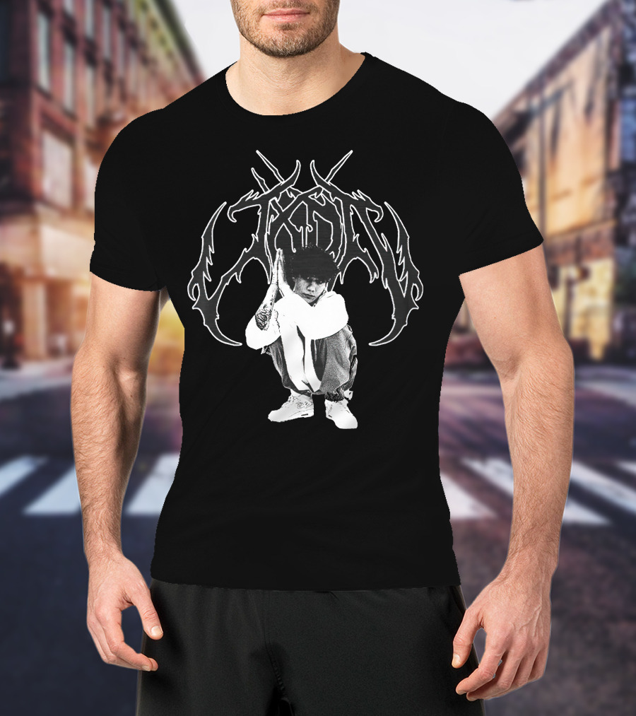 Jxdn Crouching Figure With Intricate T-Shirt
