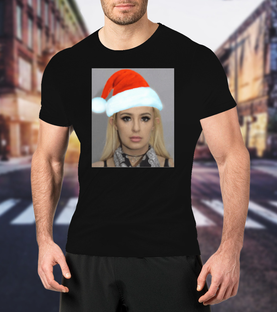 Tana Mongeau Mugshot Santa Hat Christmas T-Shirt