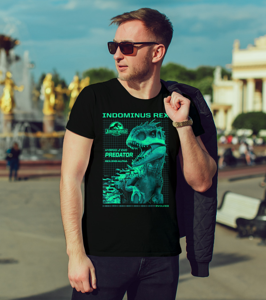 Jurassic World Indominus Rex Hybrid Evo Predator Rex.345-Alpha Evolved T-Shirt
