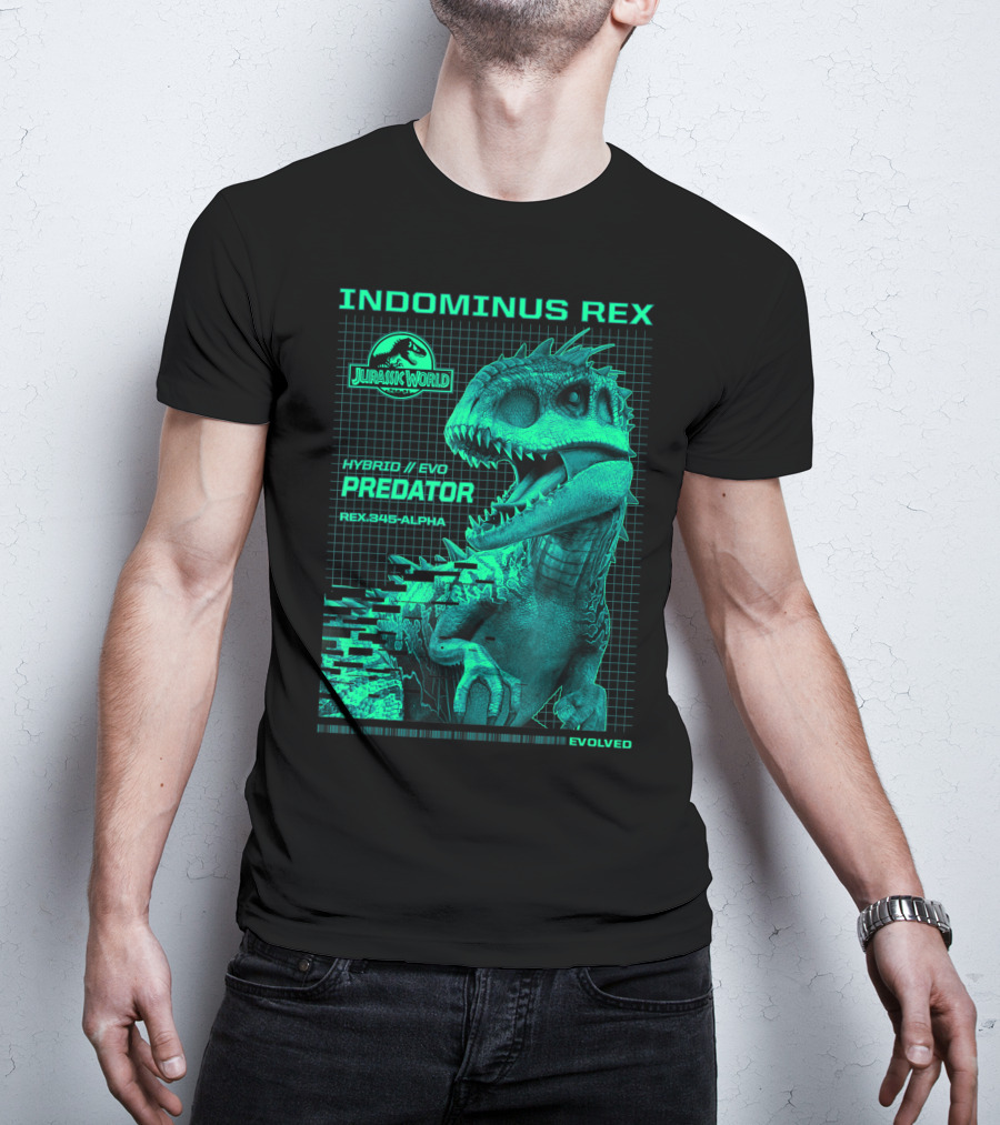 Jurassic World Indominus Rex Hybrid Evo Predator Rex.345-Alpha Evolved T-Shirt