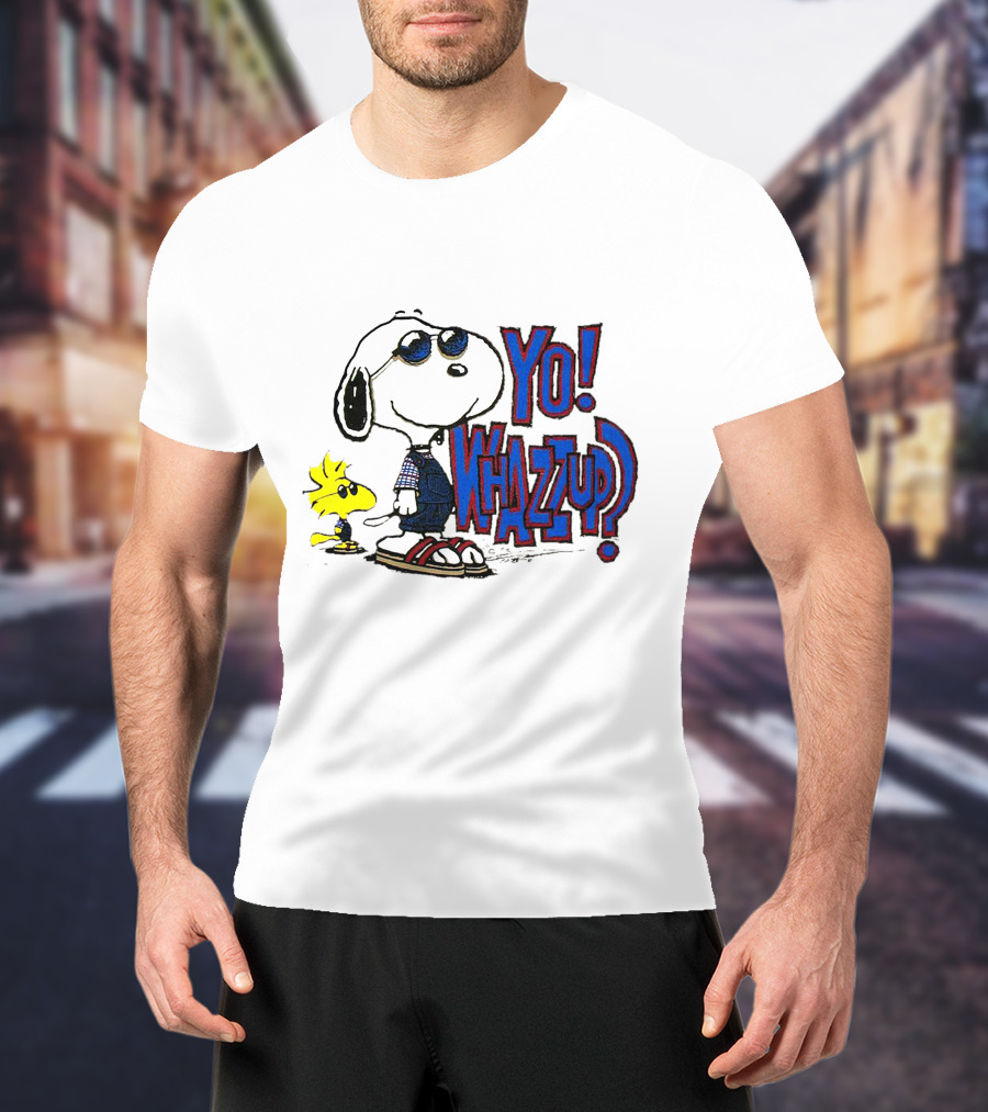 Yo Whazzup Snoopy Woodstock T-Shirt