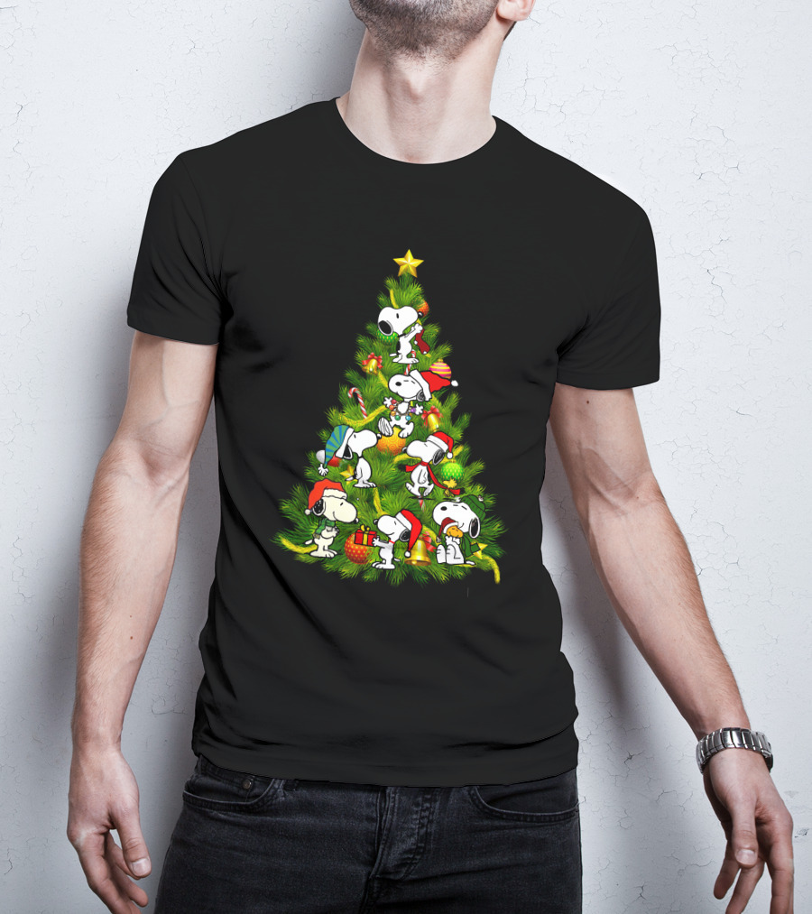 Christmas Snoopy Tree Holiday T-Shirt