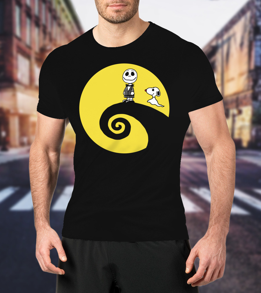 Jacksnop Nightmare Crossover With Dog On Spiral Hill T-Shirt