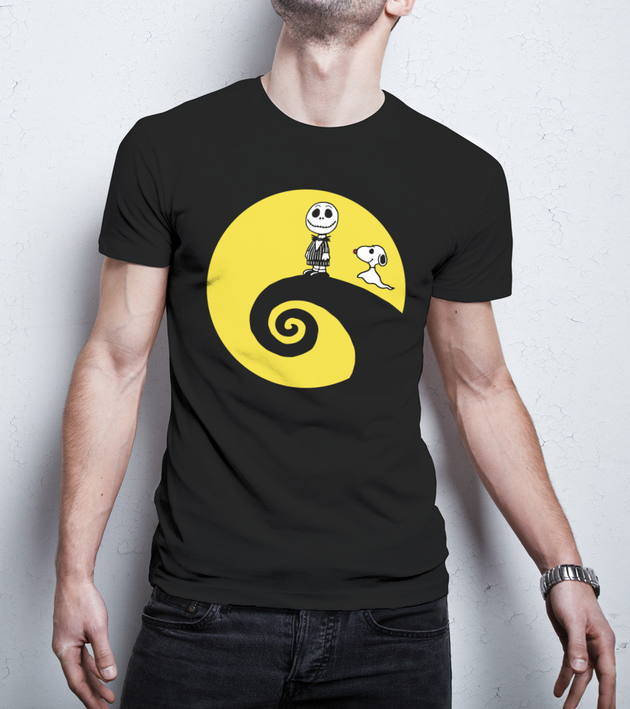 Jacksnop Nightmare Crossover With Dog On Spiral Hill T-Shirt