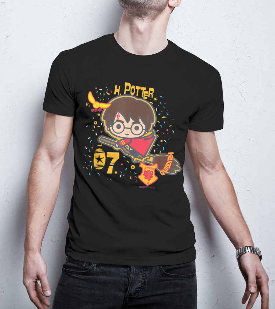 H Potter Gryffindor Seeker Quidditch T-Shirt