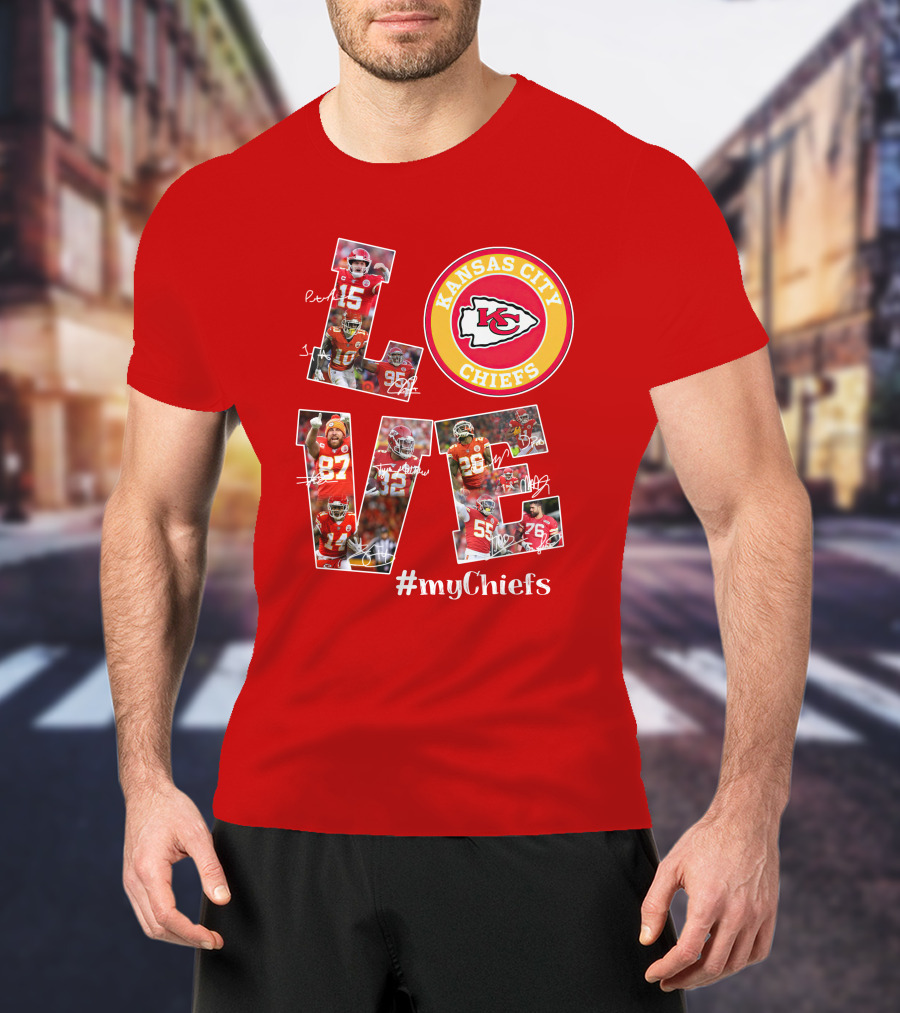 Kansas City Chiefs Love #Mychiefs T-Shirt