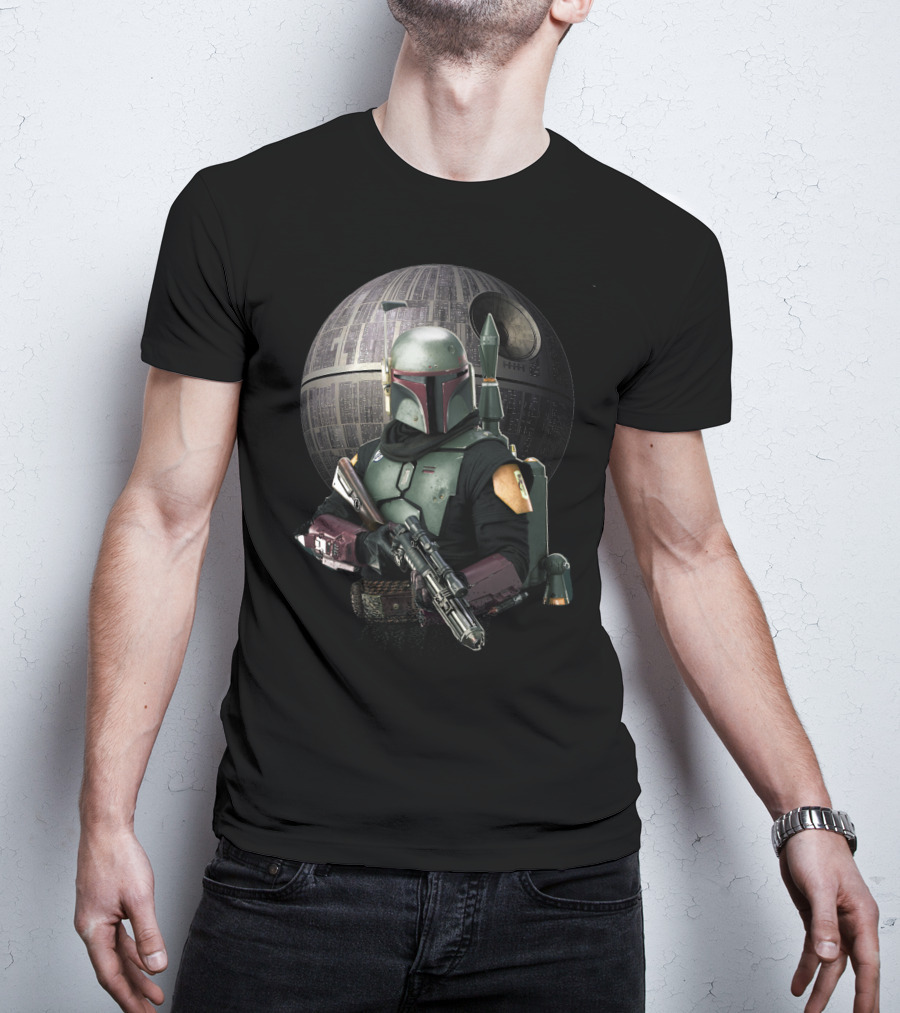 Boba Fett In Front Of Death Star Perfect Gift For You T-Shirt