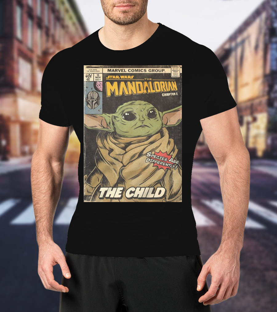 Marvel Comics Group Star Wars The Mandalorian Chapter 2 The Child Species Age Differently T-Shirt