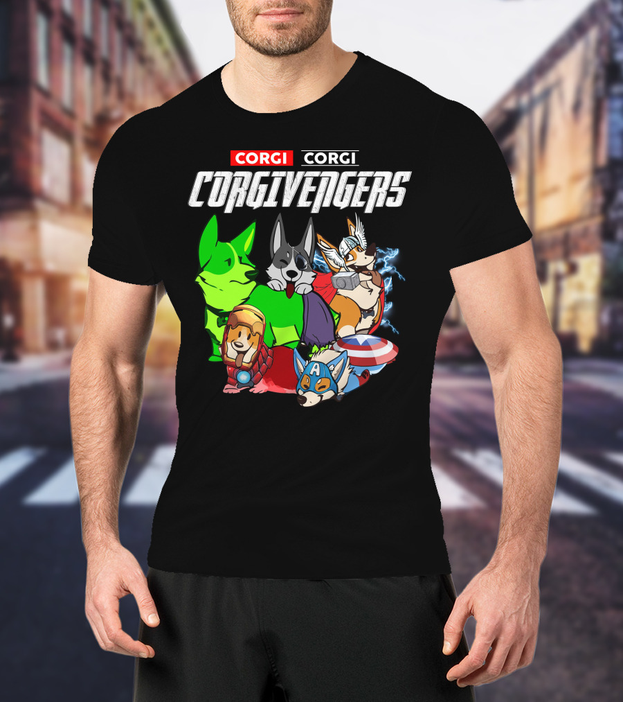 Corgi Corgi Corgivengers Dc1 T-Shirt