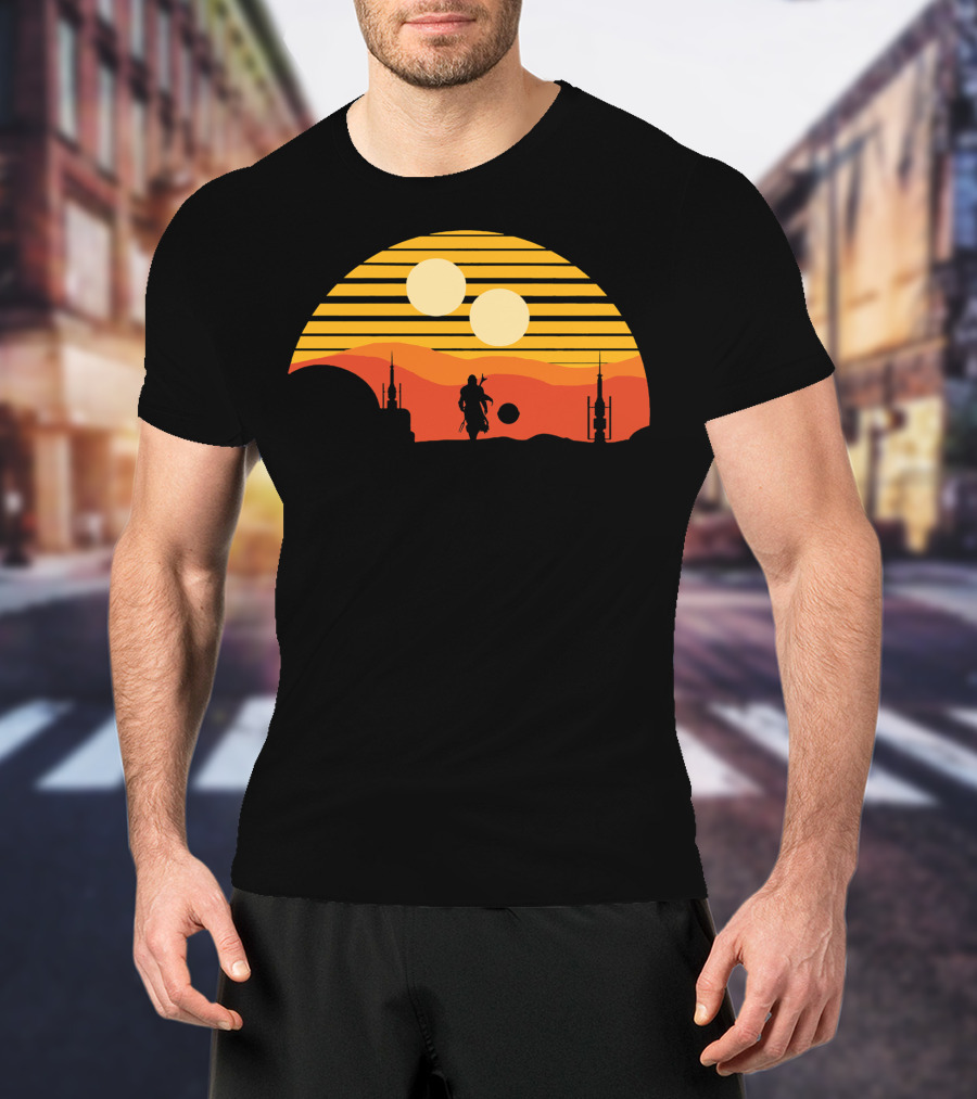 Only Today Two Suns Desert Warrior Scene T-Shirt