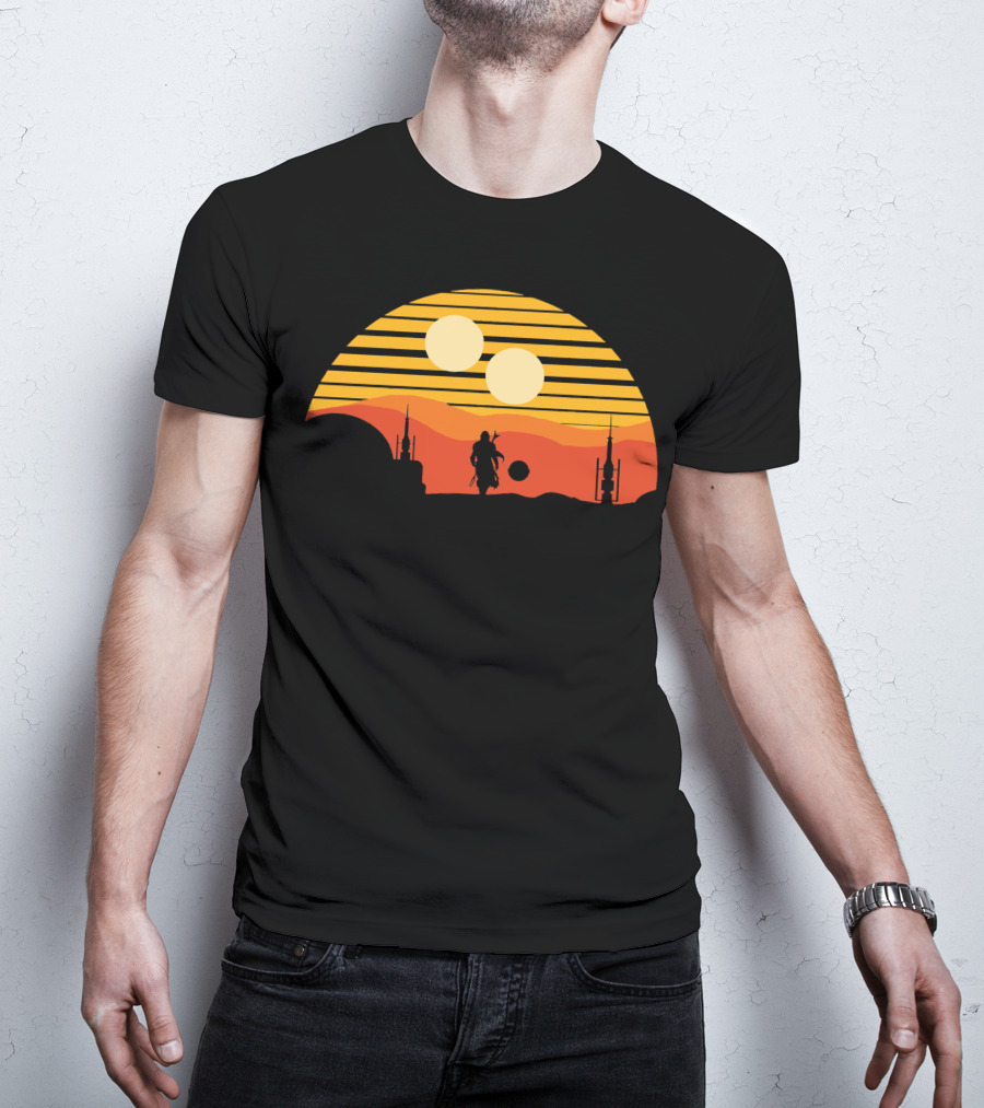 Only Today Two Suns Desert Warrior Scene T-Shirt