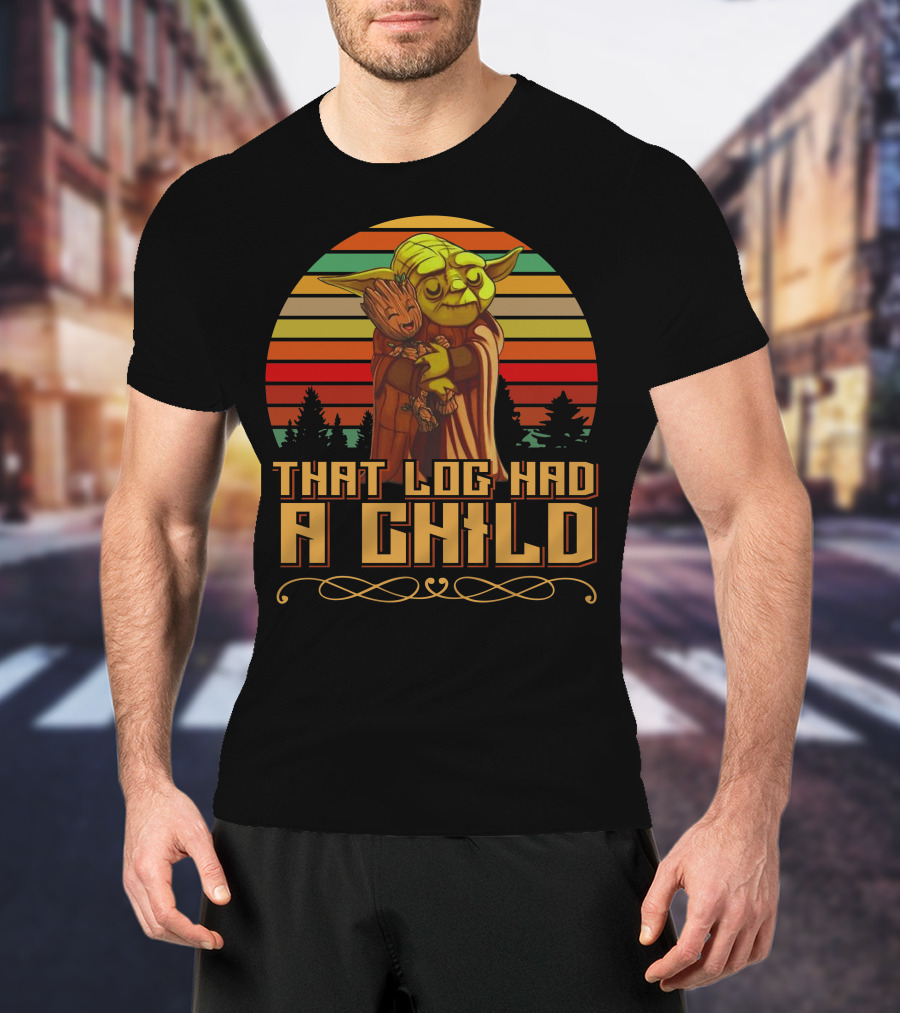 That Log Had A Child Vintage Sunset T-Shirt