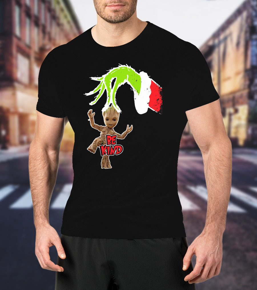 Be Kind Only Today Groot And Grinch Inspired T-Shirt