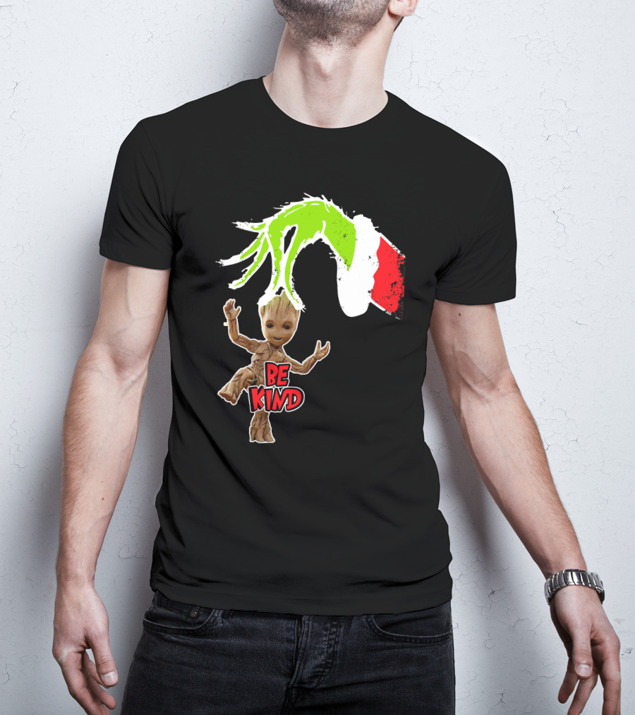 Be Kind Only Today Groot And Grinch Inspired T-Shirt