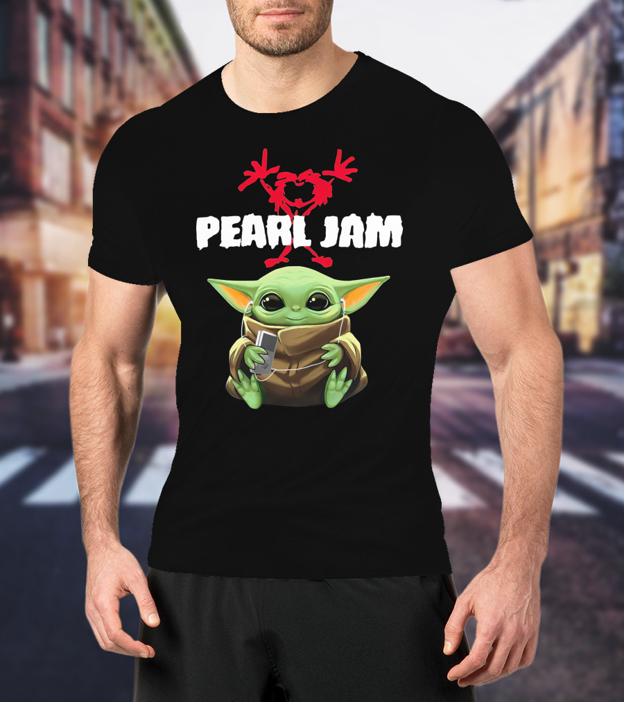 Pearl Jam 10 Baby Yoda T-Shirt