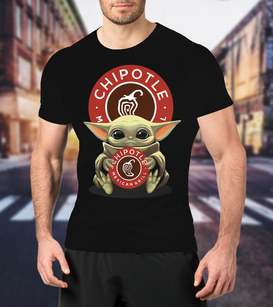 Chipotle Mexican Grill 17 Baby Yoda T-Shirt