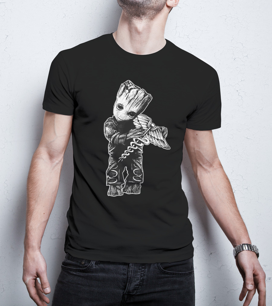 Groot Caduceus Guardians T-Shirt